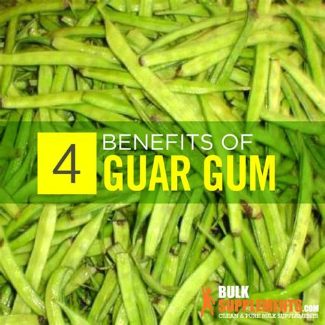 Guar Gum Benefits, Dosage & Side Effects