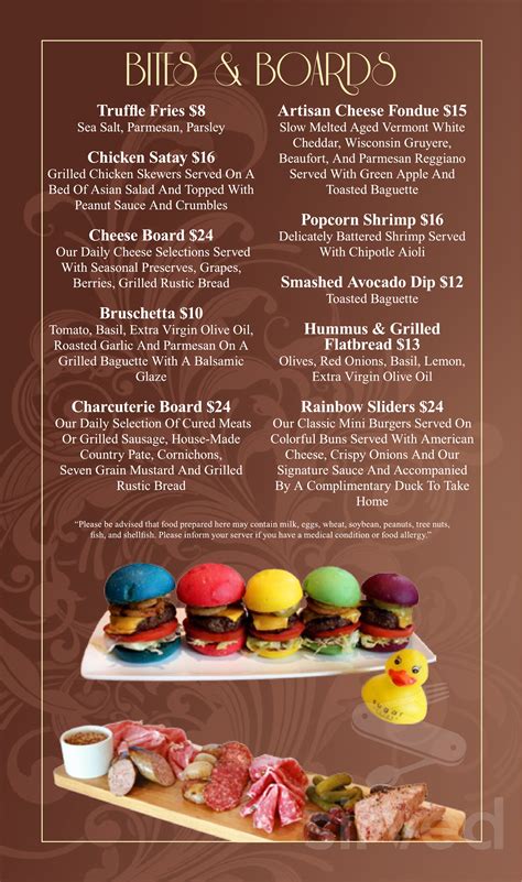 Sugar Factory Bellevue menu in Bellevue, Washington, USA