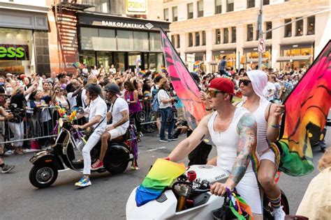 NYC LGBTQ Pride Parade on 5th Ave in Manhattan, New York on June 26 ...