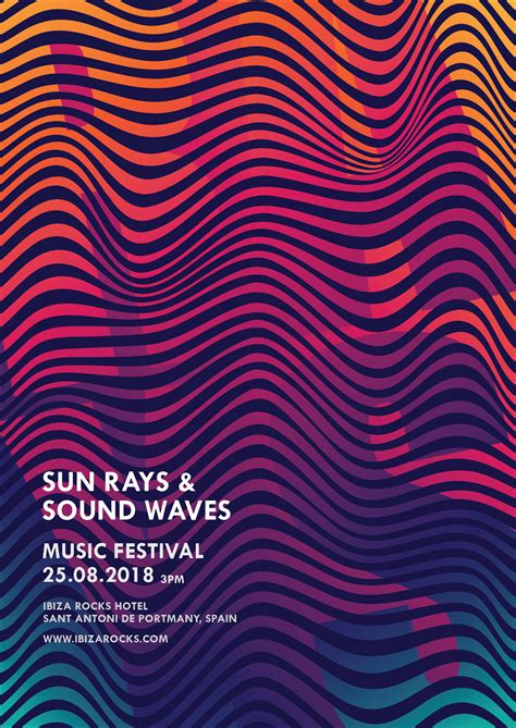 Sun Rays & Sound Waves | Poster Design :: Behance