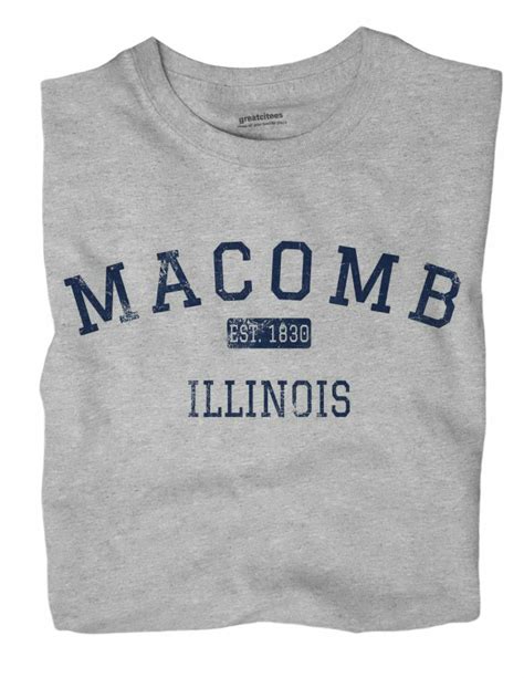 Macomb Illinois IL T-Shirt EST | eBay