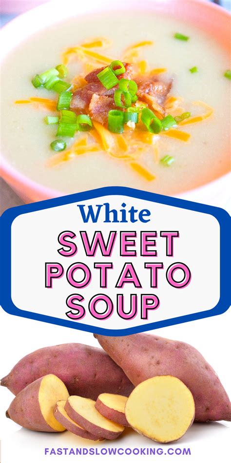 Crockpot White Sweet Potato Soup Recipe - Fast and Slow Cooking