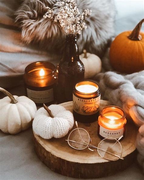 Candle fall aesthetic | Fall candles, Candles, Candle jars