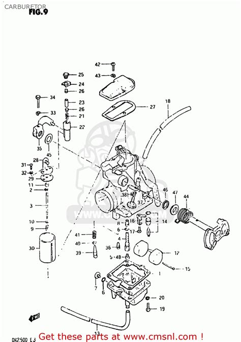 Suzuki DR250 1982 (Z) USA (E03) CARBURETOR - buy original CARBURETOR ...