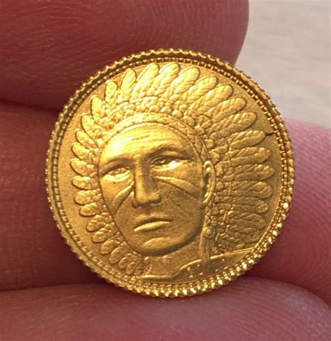 RARE .999 Pure 24k Solid Gold Coin Indian Head Eagle Moonlight | Etsy