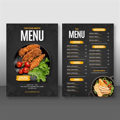 Menu Design Images - Free Download on Freepik