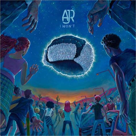 AJR "I won't" cover art | Album cover art, Cover art, Art