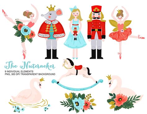 Nutcracker Clip Art Personal and Commercial use Nutcracker | Etsy ...