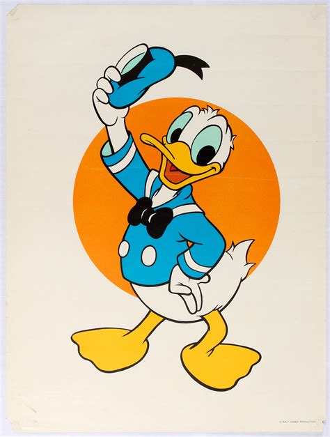 Sold Price: Original Advertising Poster Donald Duck Walt Disney - June ...