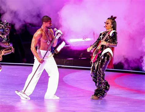 Usher Lights Up Vegas w/ Super Bowl Show Amid Marriage News