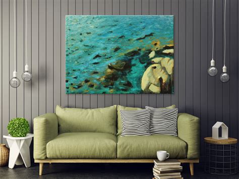 Beach House Wall Art Canvas Print - "Cristallino Monterosso" | Artistik ...