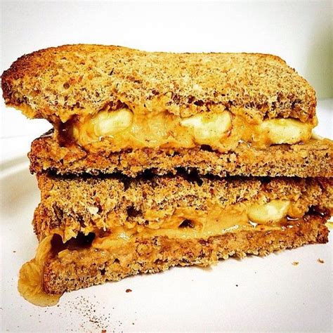 Sandwich with Ezekiel Bread, Essentially Coconut Butter, bananas, and ...