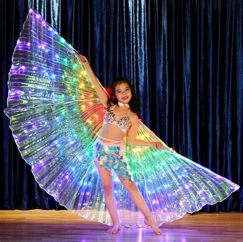 Fairy Rainbow Carnival Festival Girls LED Wings | Etsy in 2021 | Dance ...