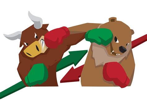 bull vs bear fighting symbol of stock market 2278638 Vector Art at Vecteezy