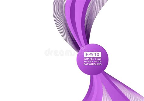 Purple Wave Abstract Background, Vector Illustration Stock Vector ...