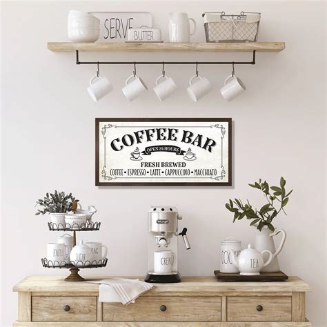 Coffee Bar Sign-coffee Bar Decor-kitchen Sign-coffee - Etsy Hong Kong