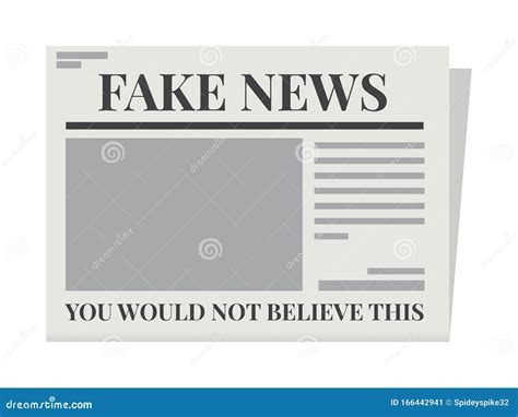 Fake Newspapers Template. Isolated Vector Illustration Stock ...