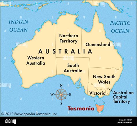 Political Map Of Tasmania