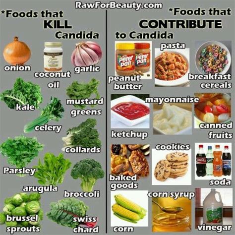 Foods that Kill Candida and Foods that Contribute to Candida! # ...