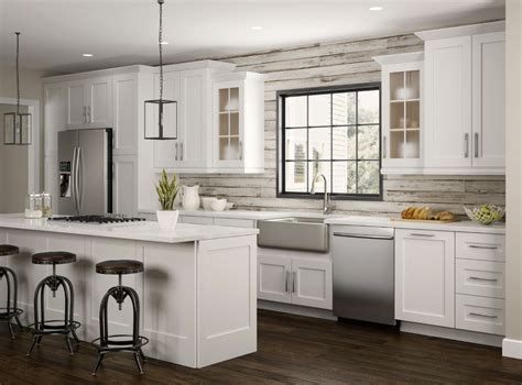 Newport Oven Cabinets in Pacific White – Kitchen – The Home Depot