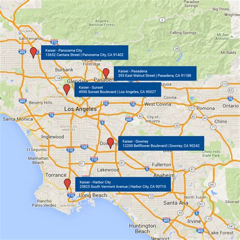 Kaiser Permanente Panorama City Map - Maping Resources