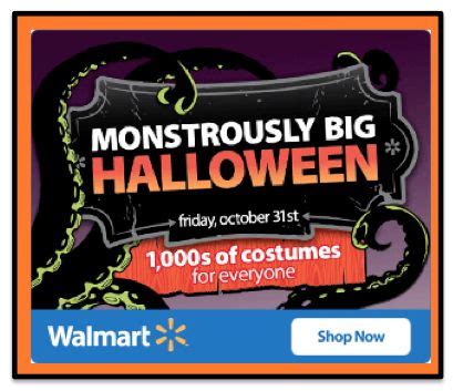 Monstrously BIG Savings for Halloween at Walmart!