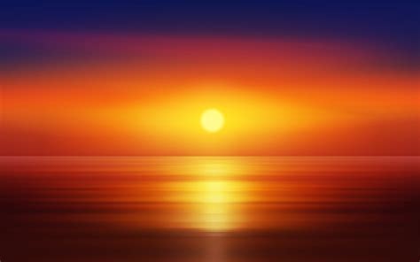 Beautiful sunset over sea, ocean sunset horizon 4865252 Vector Art at ...