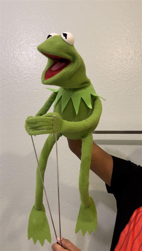 My Kermit the Frog puppet build… finally DONE 🐸🪕🌈 : r/Muppets