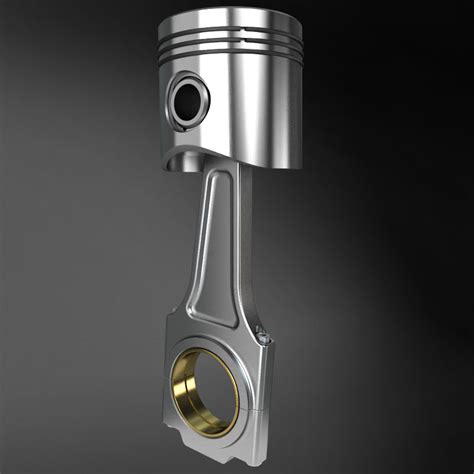 3d model piston assembly