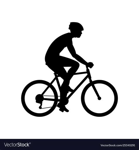 Men riding bike Royalty Free Vector Image - VectorStock