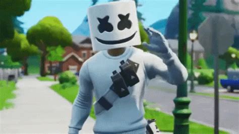 Fortnite Marshmello GIF - Fortnite Marshmello Waving - Discover & Share ...