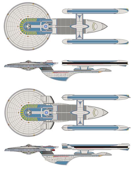 Excelsior class starship and refit. by jbobroony on DeviantArt