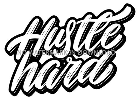 Hustle Hard Pattern SVG File Clip Art Image Pattern Image | Etsy