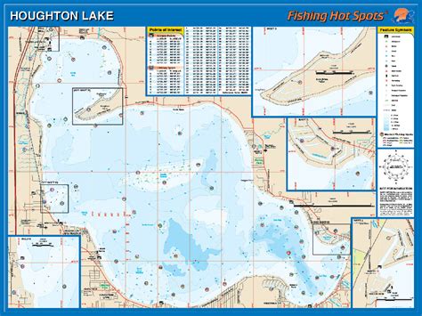 Houghton Lake Fishing Map