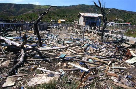 Hurricane Mitch Damage Guanaja Bay Islands Honduras Photograph by ...