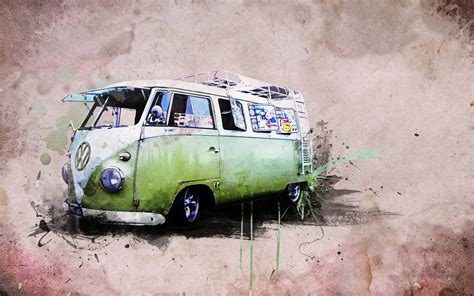 Hippie Van Wallpaper - WallpaperSafari