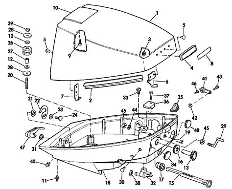 Evinrude | Outboard Parts by HP | 15 | E15ELCCS 1988 | ENGINE COVER ...