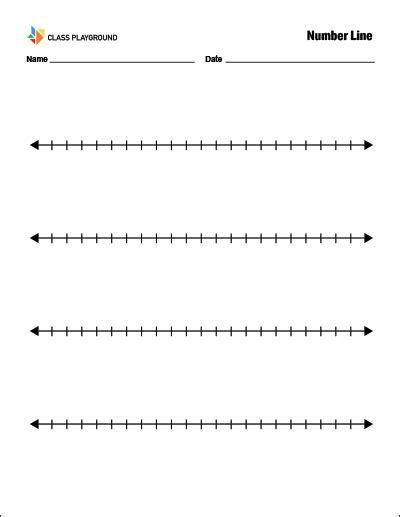 Free Printable Number Line - FREE PRINTABLE TEMPLATES