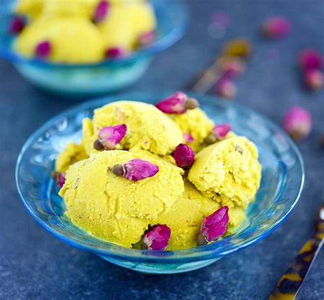 Bastani - Persian Rosewater, Saffron and Pistachio Ice Cream - Ahu Eats