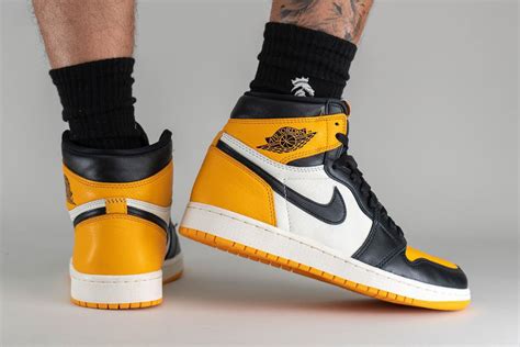 On-Foot Look at the Air Jordan 1 ‘Yellow Toe’ - Sneaker Freaker