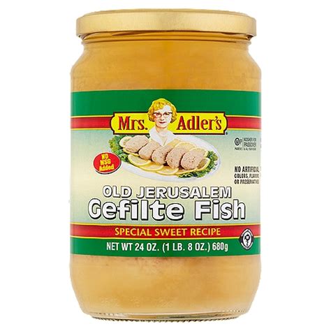 Mrs. Adler's Old Jerusalem Gefilte Fish, 24 oz - ShopRite