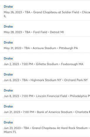 Drake Tour 2023 - NeomaEmmalee