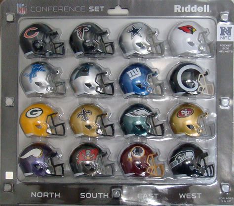 2018 NFC Conference Pocket Pro Size Speed Mini NFL Helmets Set by ...