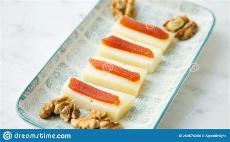 Spanish Cheese for Tapas with Quince. Stock Photo - Image of fruit ...