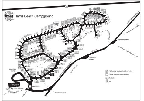 Harris Beach State Park Campground Map