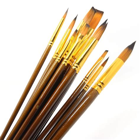 12Pcs Fine Paint Brushes For Acrylic Painter Artists Sizes Brush ...