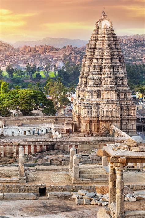 Virupaksha Temple, Hampi, India. Secret India with Jules Verne. Hidden ...