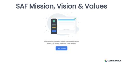 SAF Mission, Vision & Values | Comparably