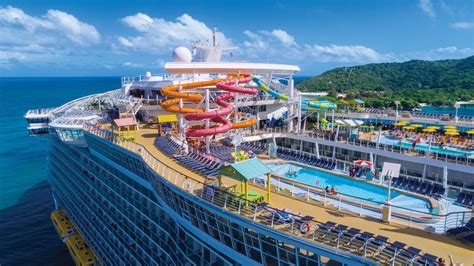 Oasis of the Seas Waterslides and Pool Deck - Martin Aquatic