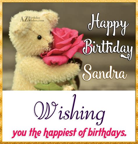 Happy Birthday Sandra